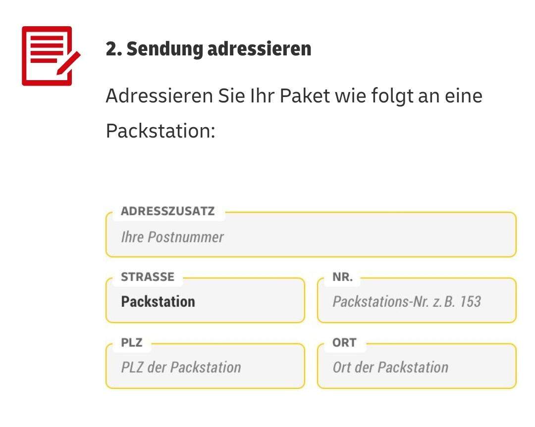Packstation Adresse richtig? (Deutschland, Post, Paket)