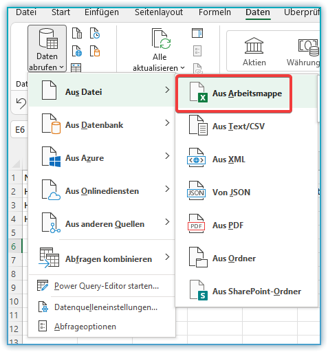 EXCEL Daten aus anderer Tabelle übertragen mit Tastenkombi? (Computer