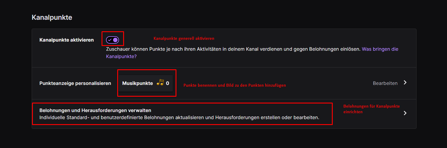 twitch kanalpunkte einstellen? (Computer, Stream)