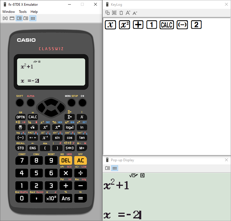 Wie rechne ich das im Taschenrechner (Parabeln Wertetabelle)? (Schule ...