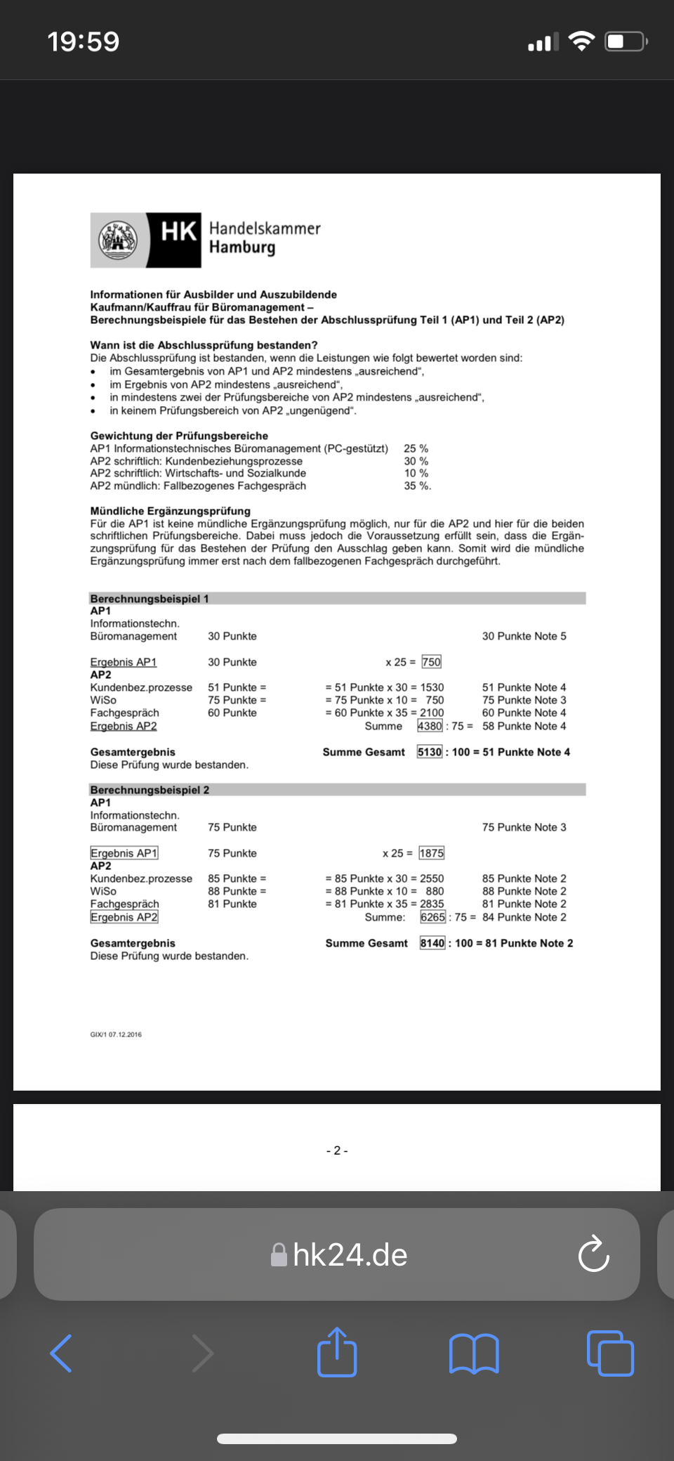 IHK Prüfung Kauffleute für Büromanagement? (Schule, Ausbildung und