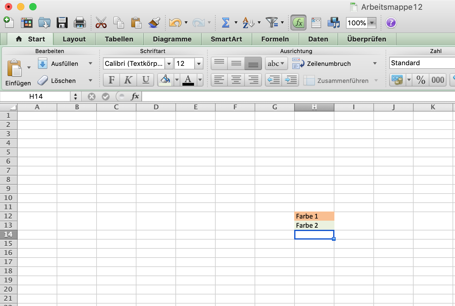 Wie färbe ich eine Excel Zelle in Zwei verschiedene Farben? (Computer, Microsoft Excel, Office)