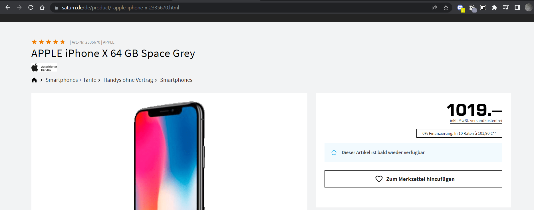 Iphone X Saturn Ratenzahlung