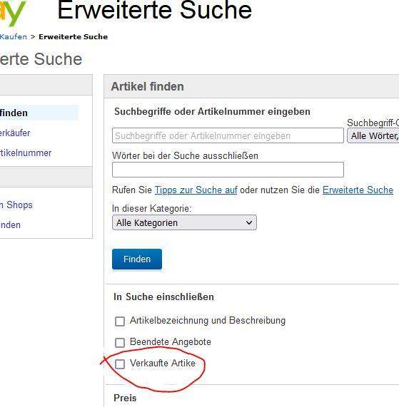 Wie kann man auf Ebay sehen für wie viel etwas verkauft wird? (Internet ...