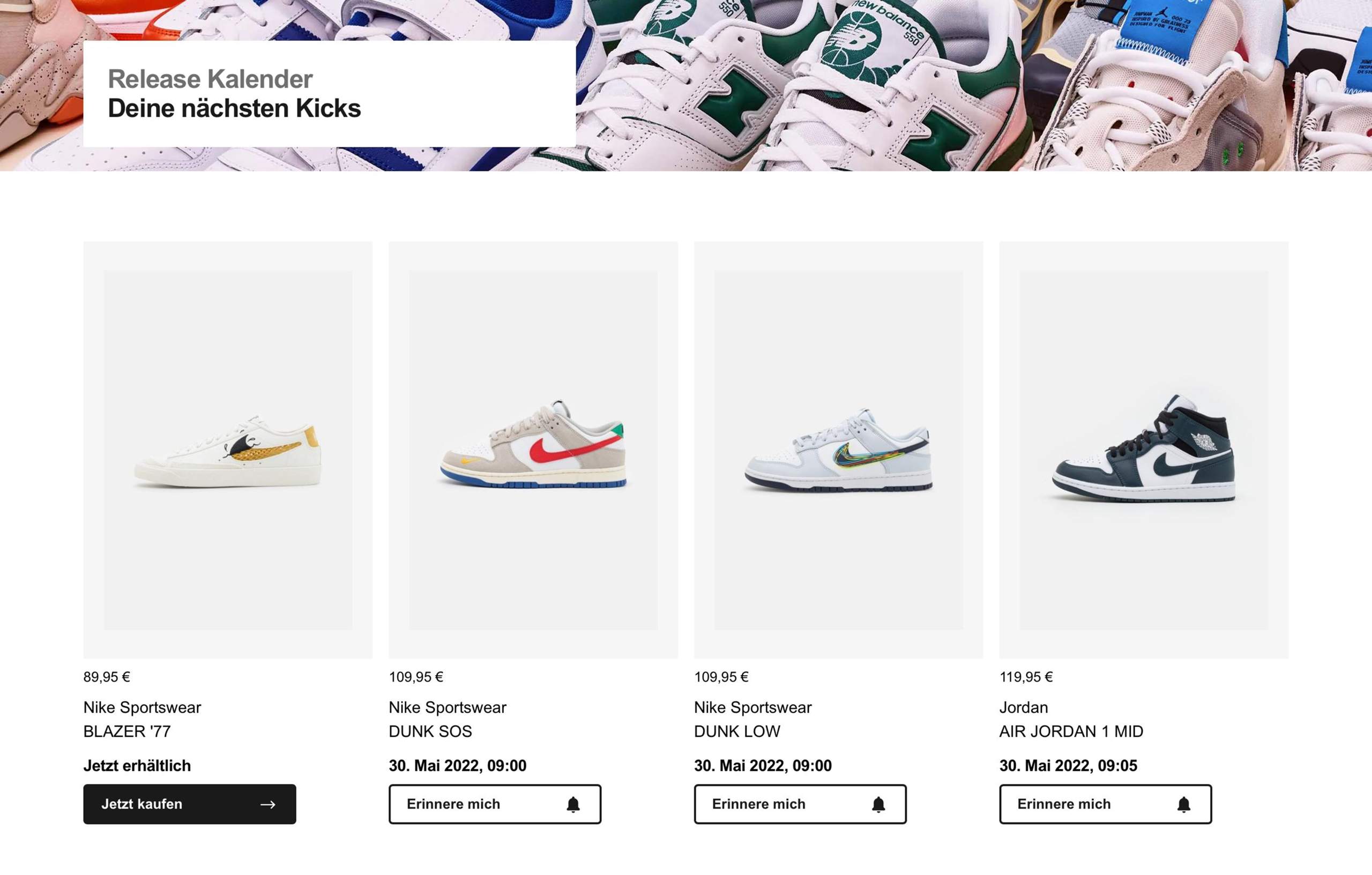 sneaker restock zalando