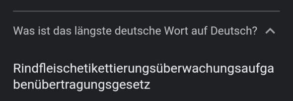 Was ist das längste Wort der Welt? (Deutsch, Sprache, Umfrage)