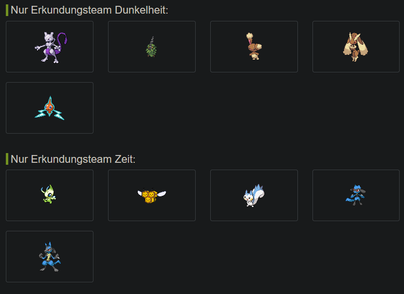Wie unterscheidet sich Pkm Mystery Dungeon Dunkelheit, Himmel und Zeit voneinander? (Spiele Wie unterscheidet sich Pkm Mystery Dungeon Dunkelheit, Himmel und Zeit voneinander? (Spiele