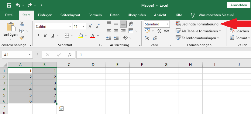 Wie kann ich in Excel am besten zwei Spalten miteinander vergleichen ...
