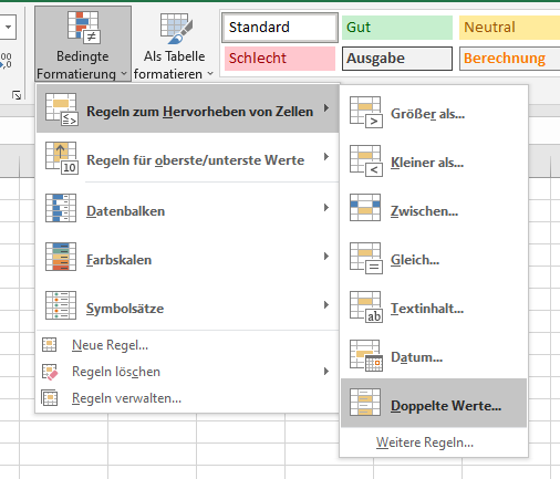 Wie Kann Ich In Excel Am Besten Zwei Spalten Miteinander Vergleichen ...