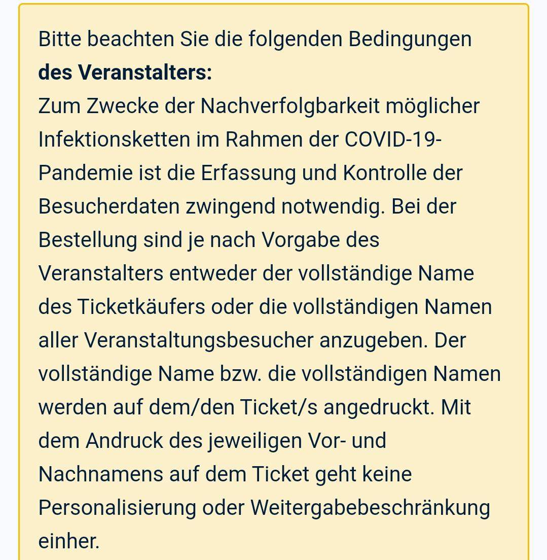 Wie geht das um personalisieren bei FanSALE? (Eventim, Fansale Tickets)