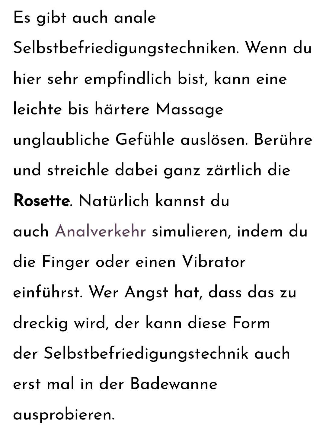 Tipps sb? (Mädchen, Selbstbefriedigung)