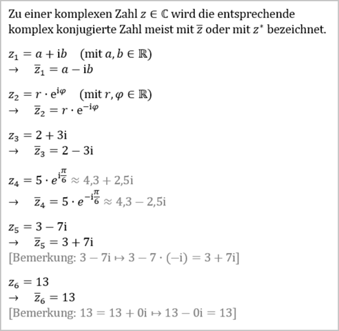 Was bedeutet komplex konjugiert? (Mathematik, Sprache)