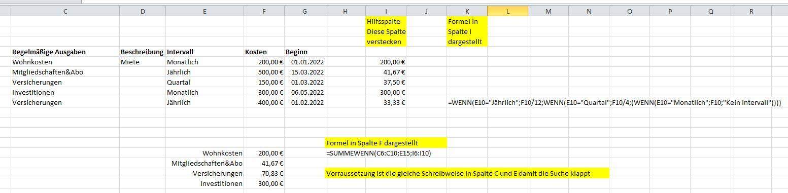 Excel mehrere SUMMEWENNS miteinander verbinden? (Microsoft, Formel