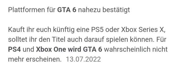  - (PlayStation 4, Sony, Grand Theft Auto VI)