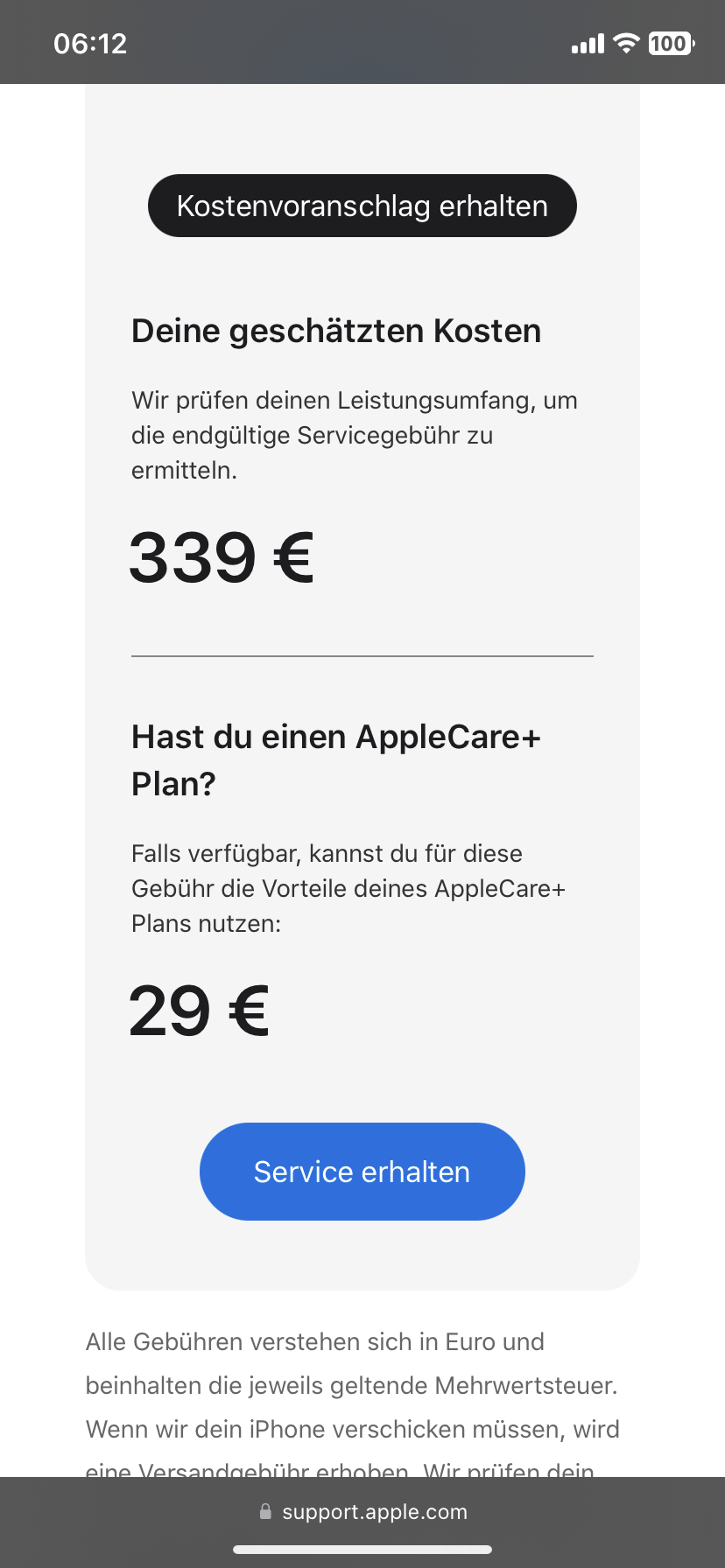 Apple Care Plus Garantie? (Smartphone, iPhone, Versicherungsschutz)