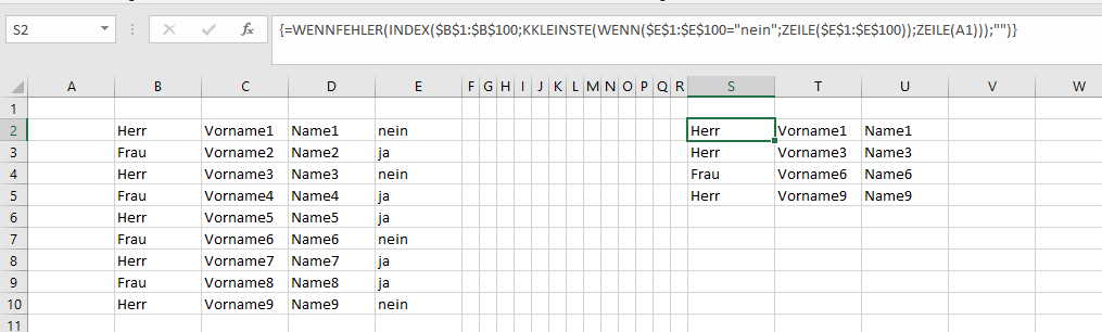 Excel Formel Kopieren Bis Letzte Zeile MS Excel Einzelne Zellen kopieren wenn bestimmter Text mit Formel