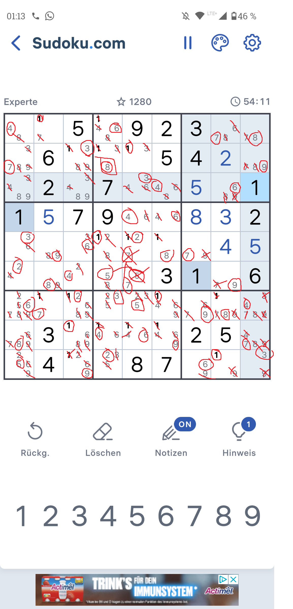 Kann jemand das Sudoku lösen? (Rätsel, knobeln)