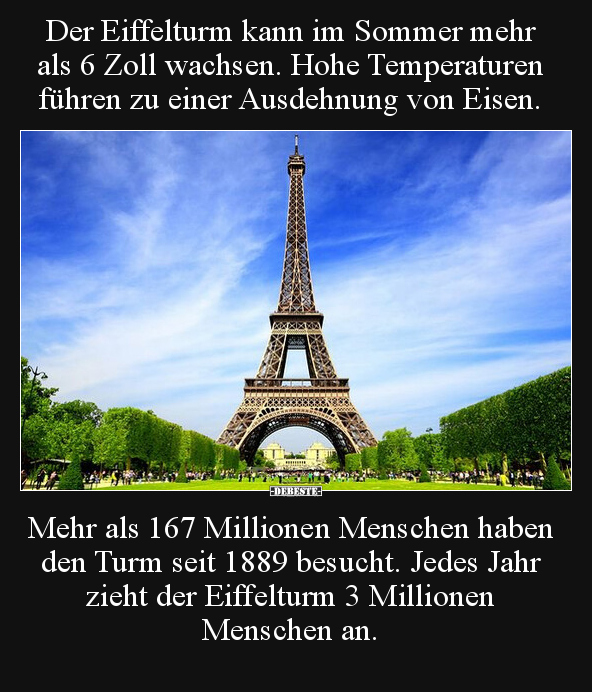 Schöne Zitate zum Eiffelturm? (Penis, Frankreich, Zitat)