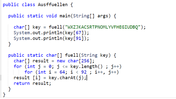 Java Char Array mit einem String ausffüllen? (Programmiersprache)