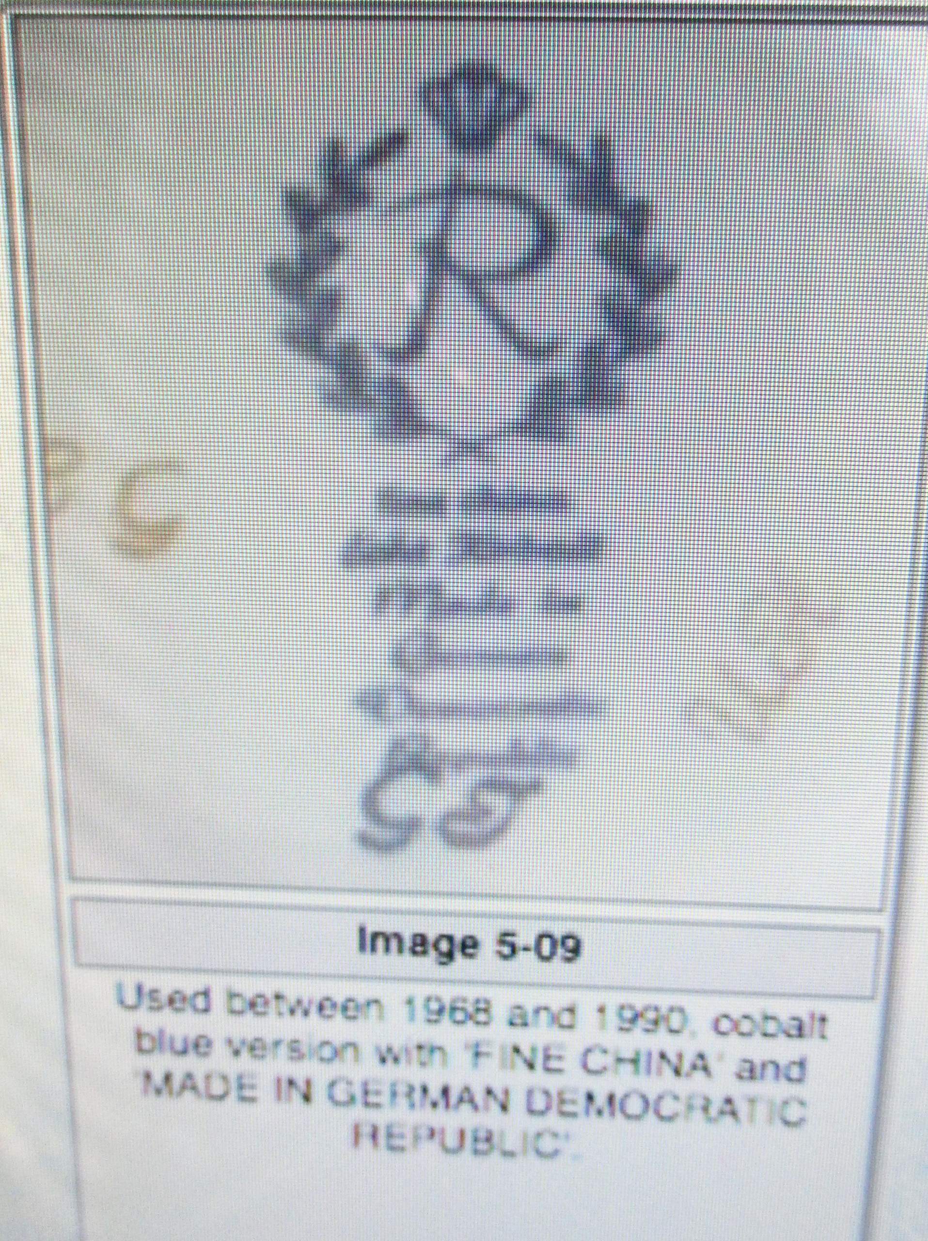 Wunderbar Reichenbach Porzellan Stempel Ebenbild