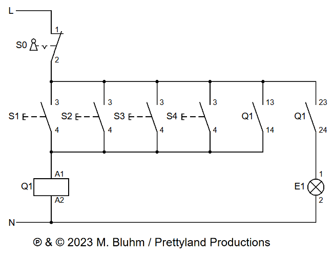 Stromlaufplan in aufgelösterdarstellung? (Physik, Elektrik, Elektriker)