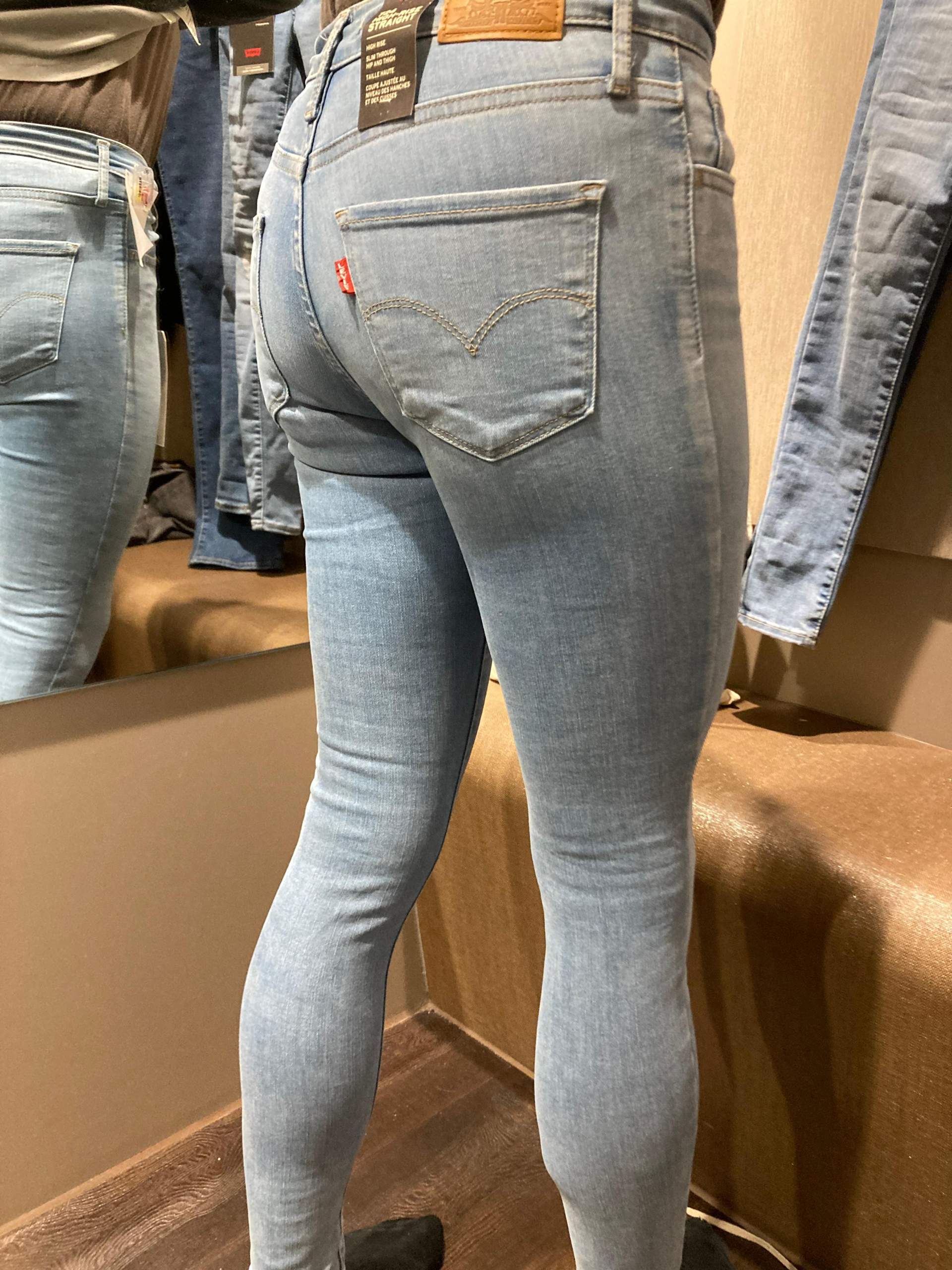 Falten an engen Jeans? (Jungs, Männer, Kleidung)
