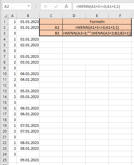 Wie Kann Ich In Excel Datum Fortlaufend Excel: kann ich in Tabelle Datum fortlaufend einstellen? (Formel