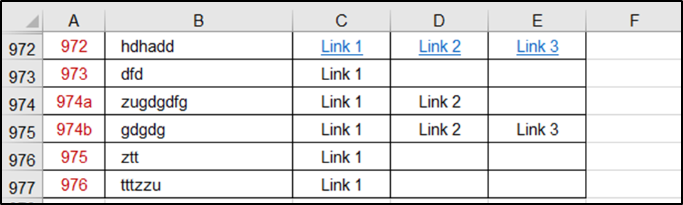 Excel Mehrere Links In Einer Zelle Excel Tabelle zwei Links in einer Zelle? Oder Zeilennummer ändern