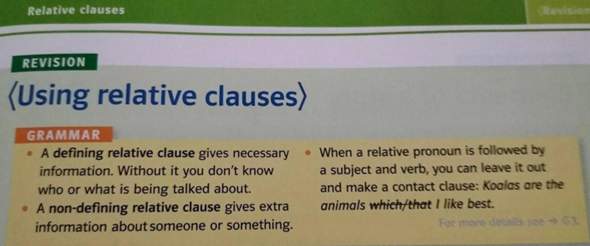 Non defining relative Clauses? (Englisch, Grammatik, Hausaufgaben)