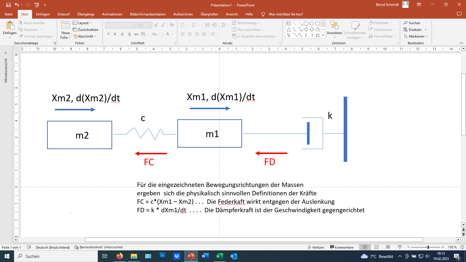 FederMasseDämpfungssystem Differentialgleichung bilden? (Technik, Physik, Elektrotechnik)