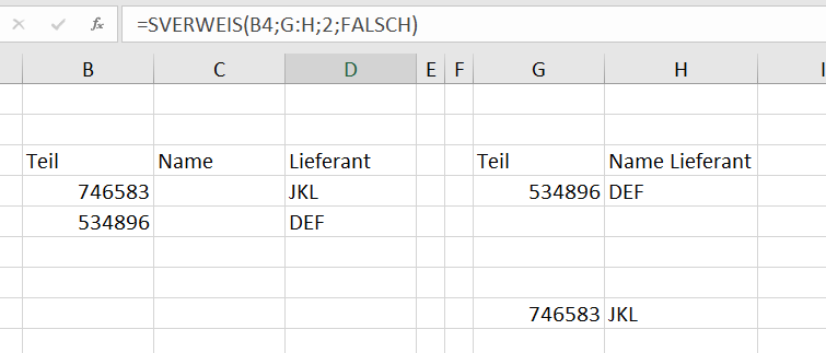 Excel wenn Wert in Zelle mit Wert in Spalte übereinstimmt, dann Wert aus zutreffende Spalte ...