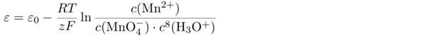  - (Formel, Reaktionsgleichung, Elektrochemie)