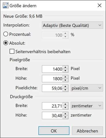 Bildformat Pixel Bildgröße in Druckgrösse? (Bilder, Pixel, Bildformat)