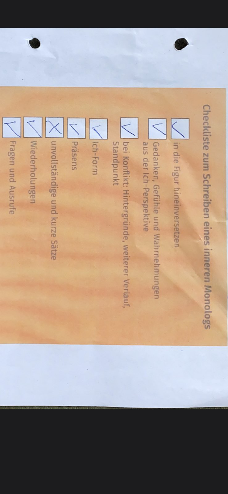 Wie soll ich den inneren Monolog schreiben? (Schule, Krabat)