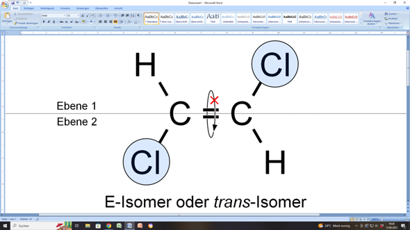 E/Z-Isomerie? (Formel, Atom, Moleküle)