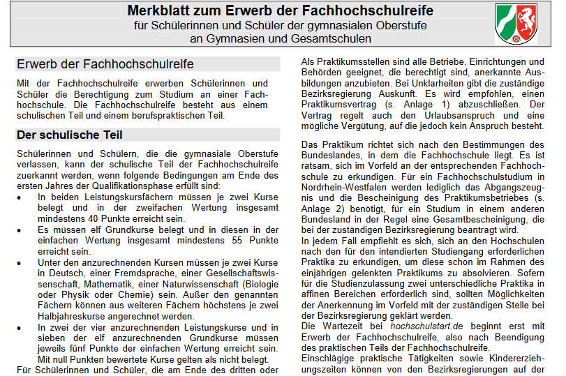 Hat man nach der 11 sein Fachabi? (Bildung, Fachabitur, Schule und