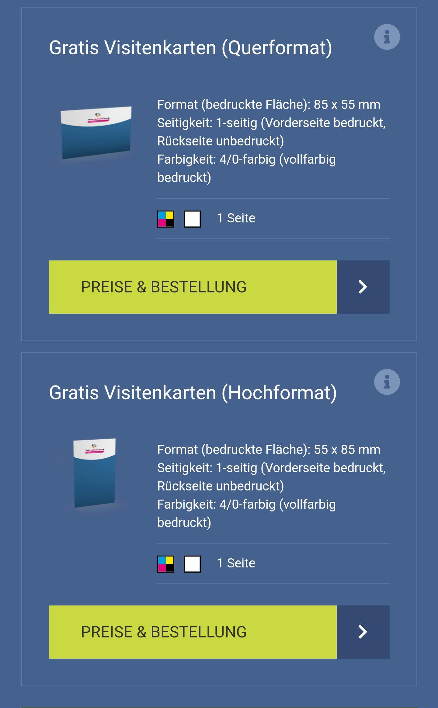 Wir machen Druck - gratis Visitenkarten? (Werbung, Social Media, Design)