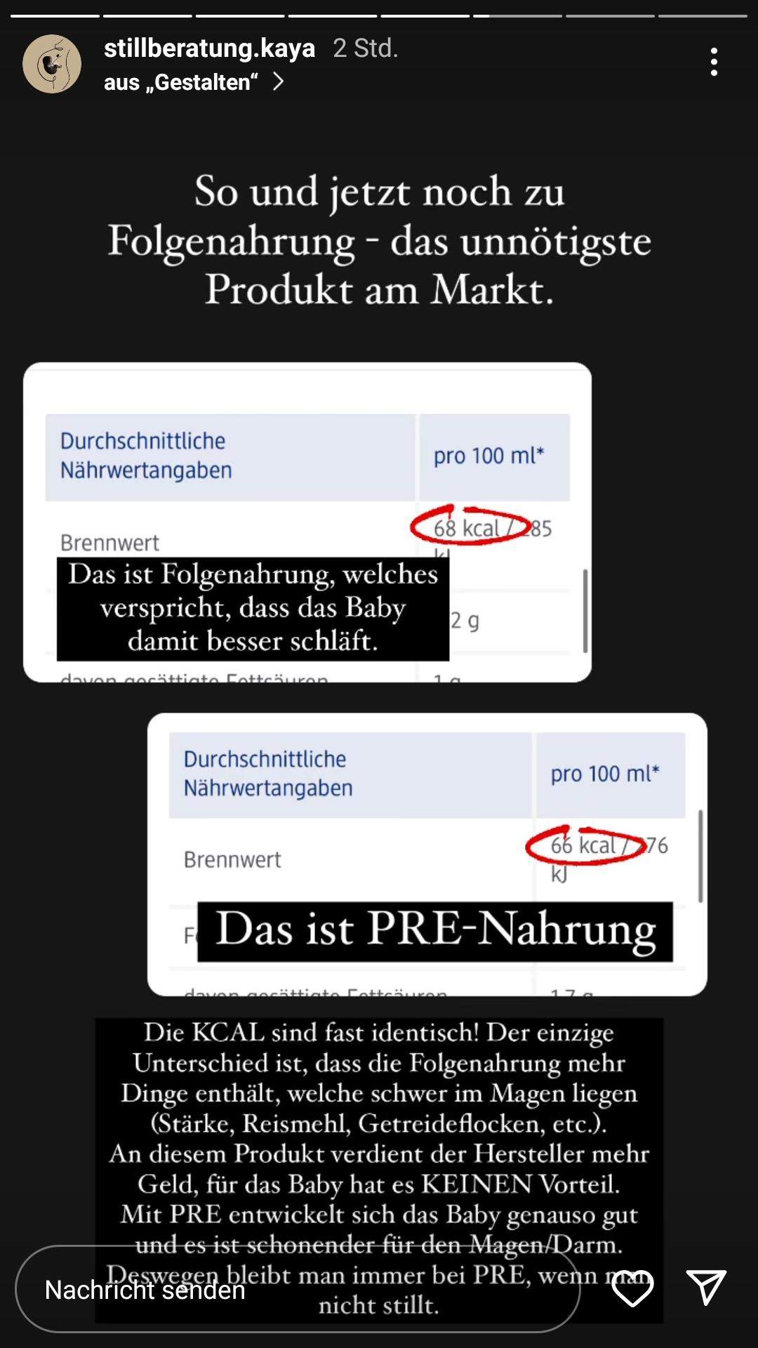 Pre nahrung? (Ernährung, schlafen, Baby)