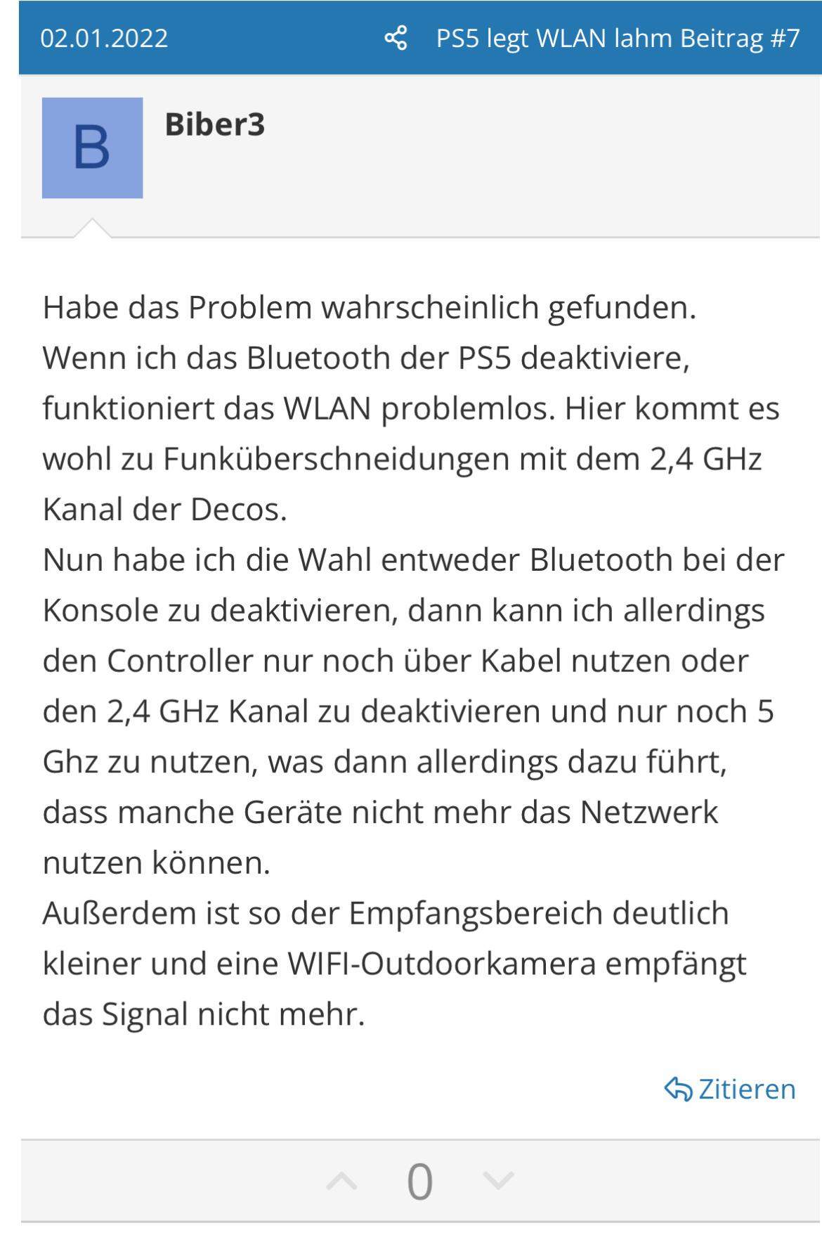 PS5 stört WLAN? Netzwerk, Router)