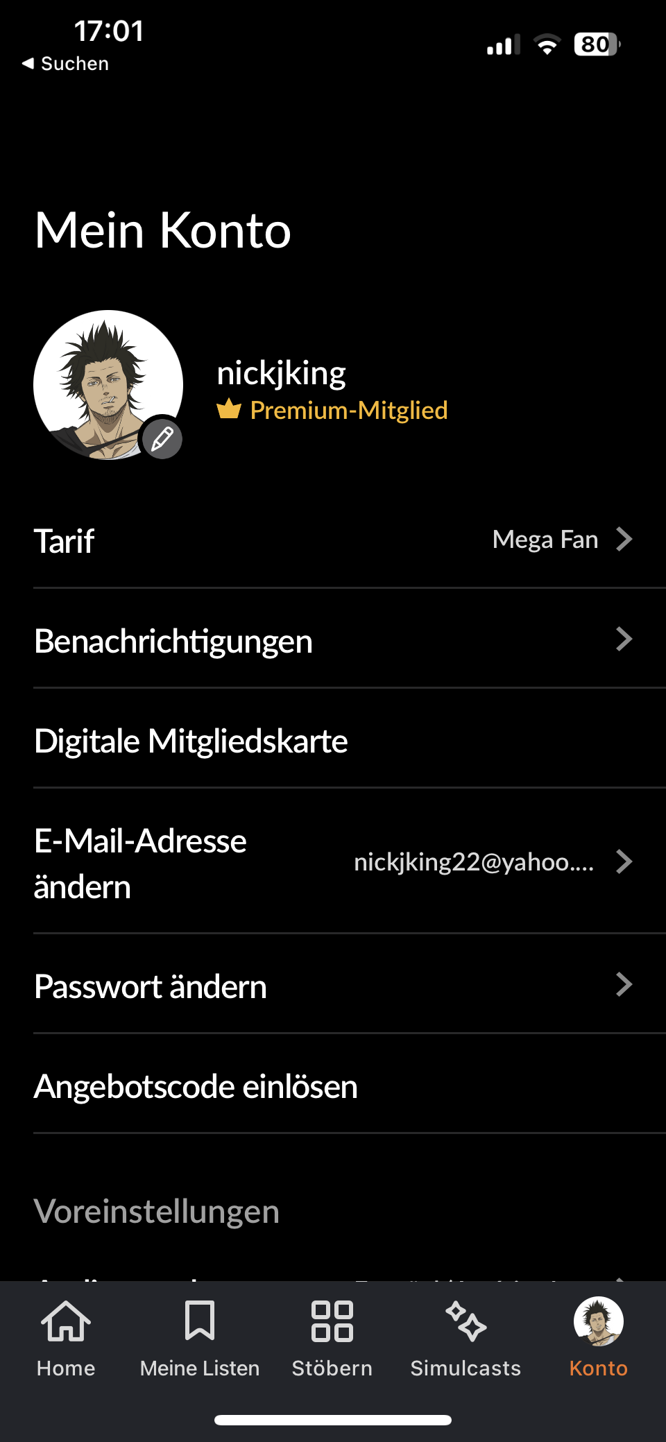 Auf mehreren Accounts oder nur auf einem acc Crunchyroll? (Serie)