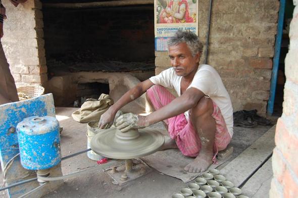 Töpfer von Chai Tassen - (Beruf, Indien)