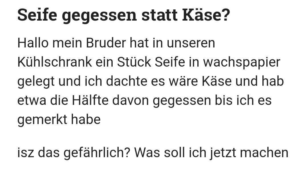 Was war die dümmste Frage die ihr hier gelesen habt?