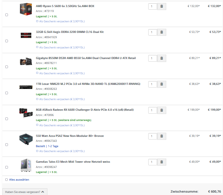 Hardwaredealz 600€ PC? (Gaming PC, PC bauen)
