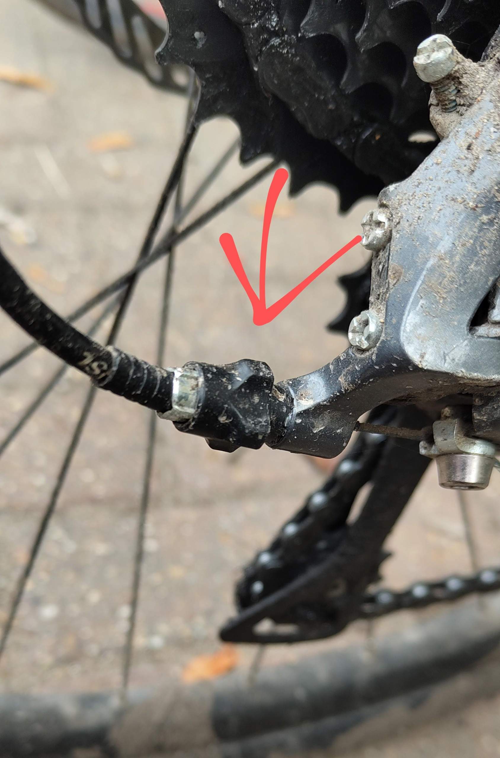 Kette rutscht vom 1. auf den 2. Gang ab? (Mountainbike, Schaltung, Gangschaltung)