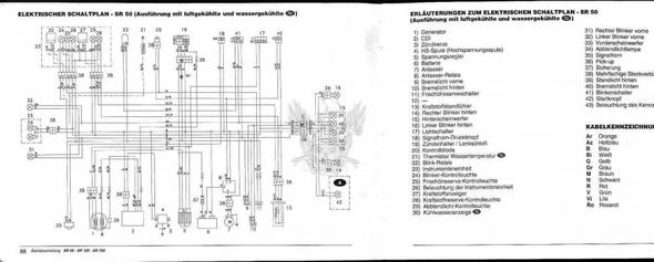 SR 50 Schaltplan - (Roller, Kabel, Licht)