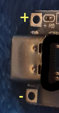 USB C Buchse, wo Minus und Plus? (Kabel)