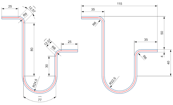 Aufgabe zum Biegeradius/gestreckte Länge berechnen? (Mathematik ...