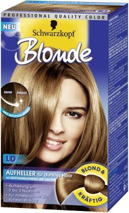 Haar blondieren schwarzes Dunkle Haare