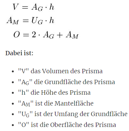  - (Mathematik, Formel, Volumen)