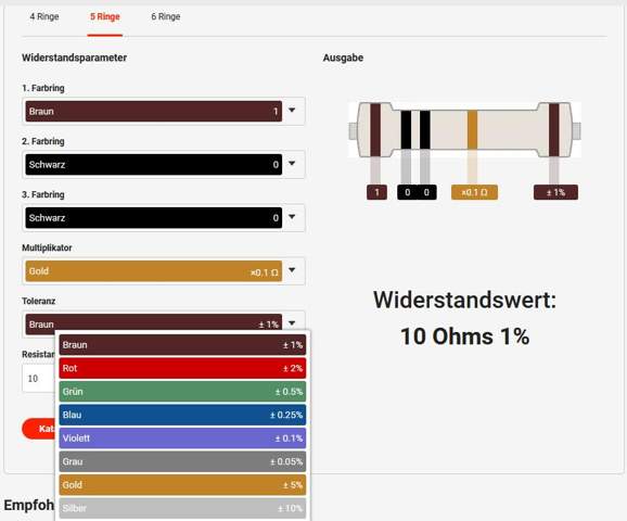 um was für einen Widerstand (ohm) handelt es sich? (Elektrik, Elektrizität)